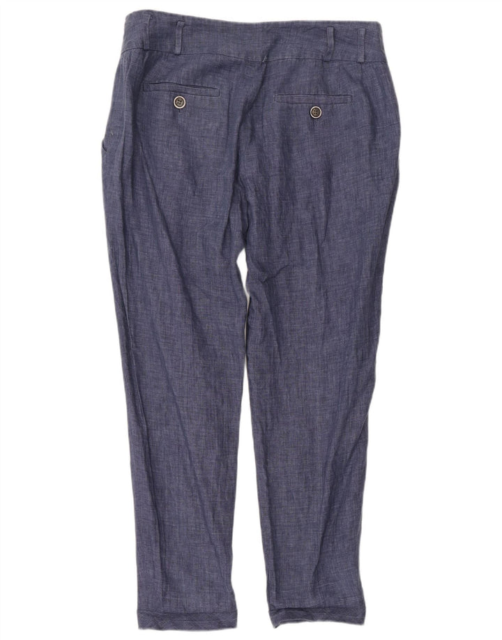 Zara Calça Chino Feminina Pegged Médio W28 L28 Azul Marinho