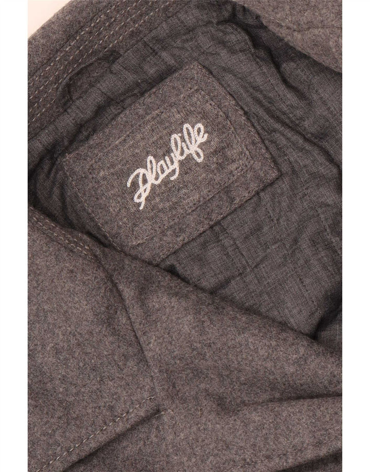 Sobretudo masculino Playlife UK 40 grande cinza
