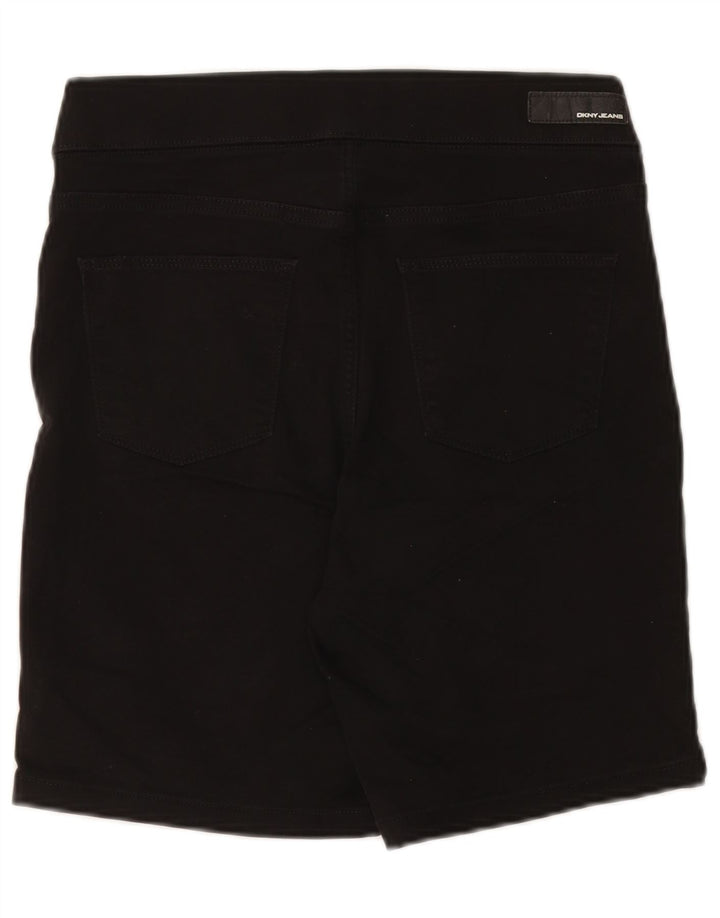 Bermuda feminina Dkny W30 médio algodão preto