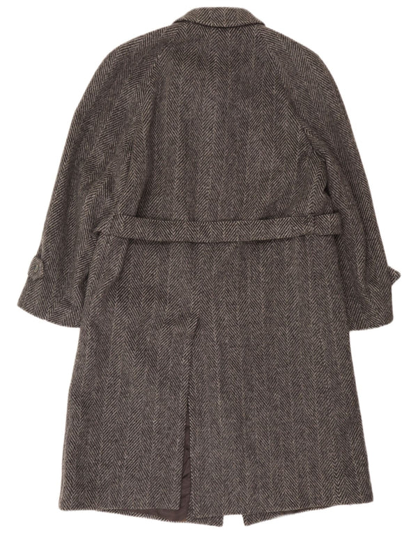 Sobretudo masculino vintage IT 52 XL cinza espinha de peixe