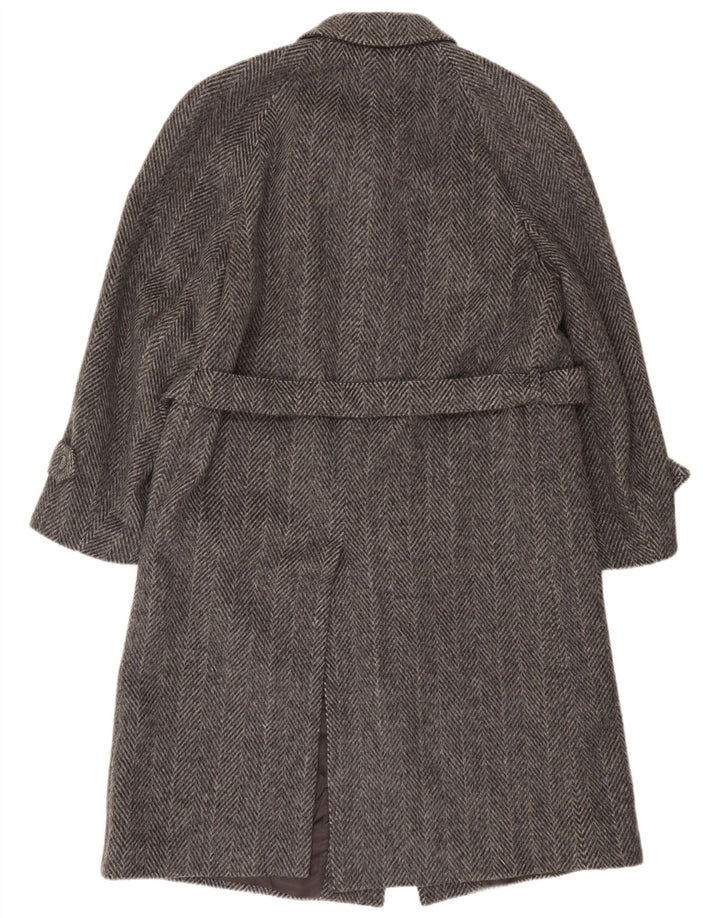 Sobretudo masculino vintage IT 52 XL cinza espinha de peixe