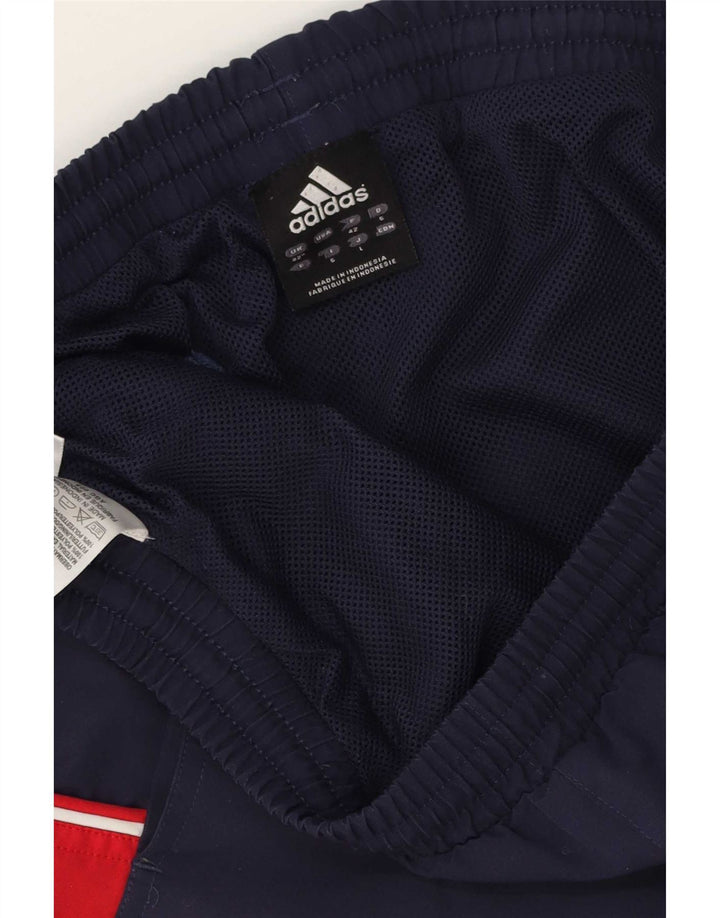 Adidas Mens Sport Shorts Médio Azul Marinho Colorblock Poliéster