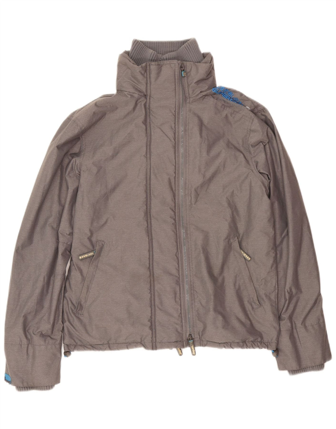Jaqueta corta-vento masculina Superdry Sherpa, Reino Unido 38, médio, cinza, nylon