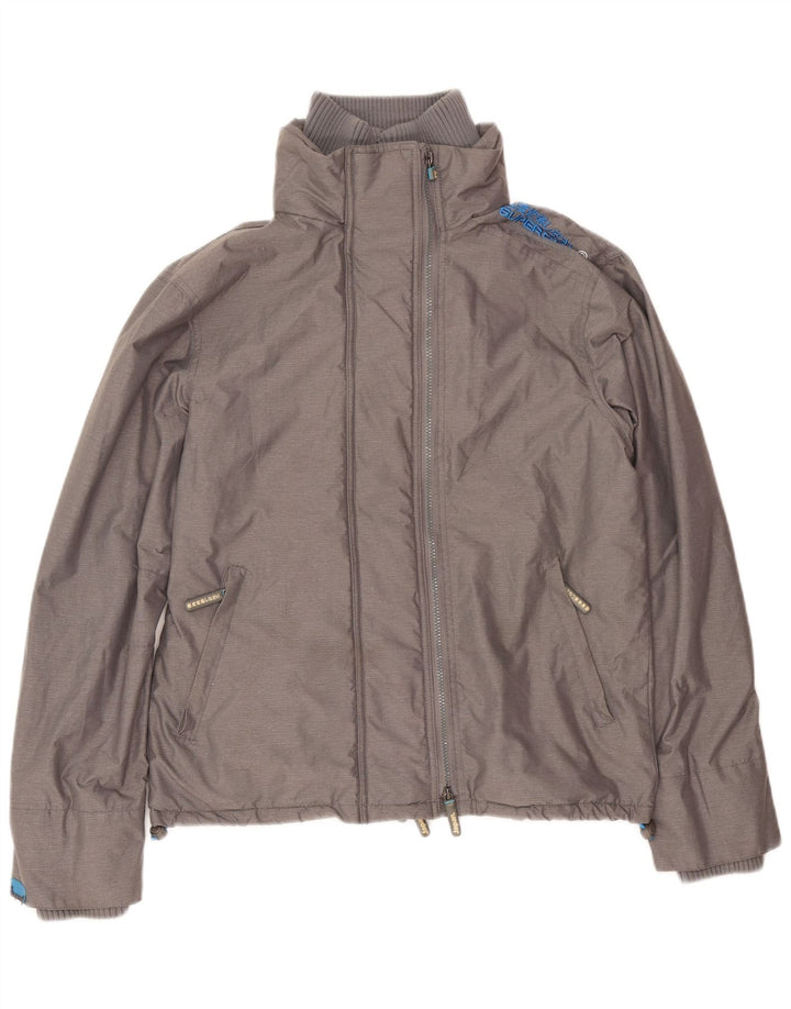 Jaqueta corta-vento masculina Superdry Sherpa, Reino Unido 38, médio, cinza, nylon