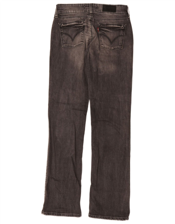 Calça jeans feminina Levi's 570 Straight W28 L31 cinza algodão