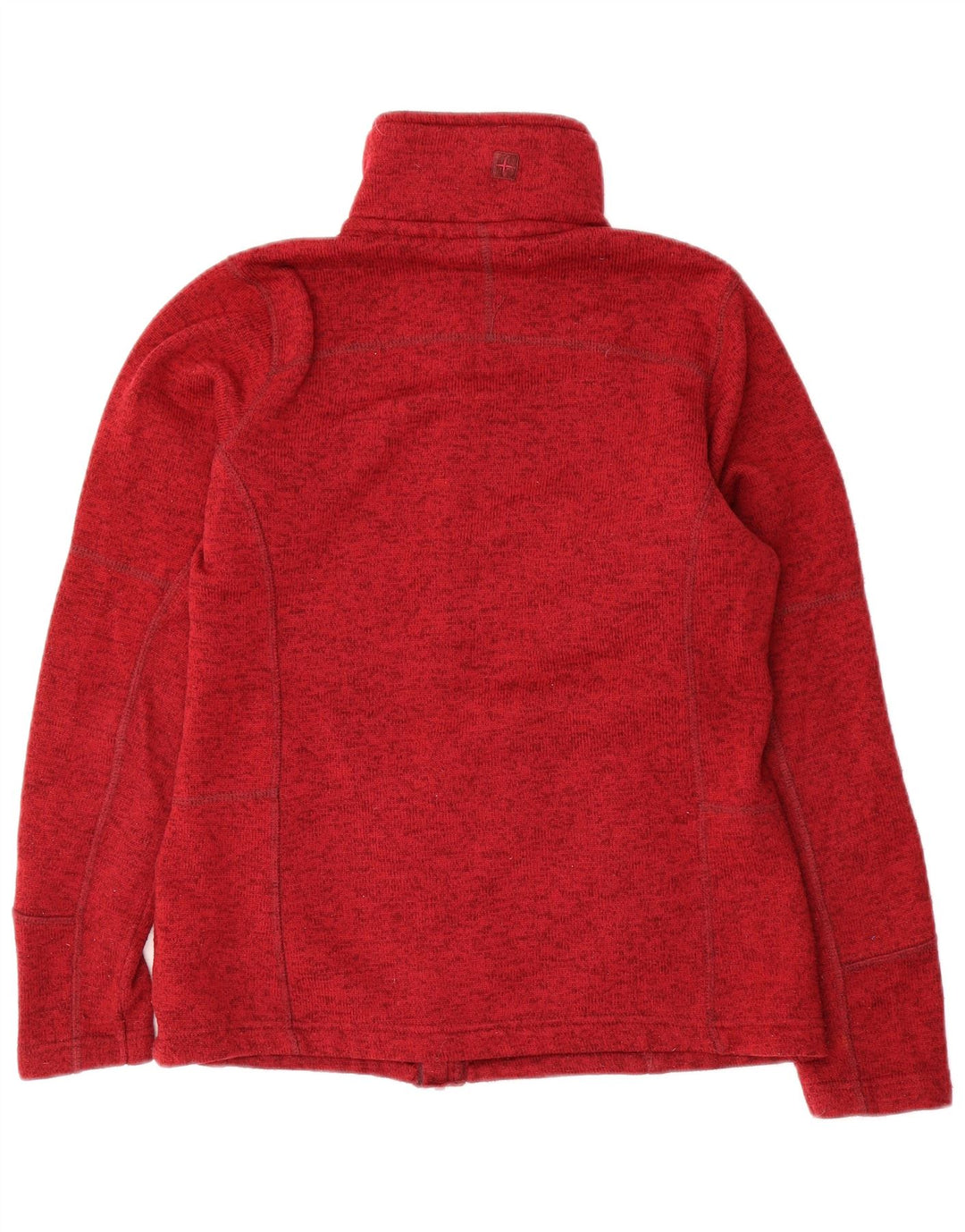 Revestimento superior do fato de treino das mulheres do armazém da montanha poliéster vermelho médio Reino Unido 12