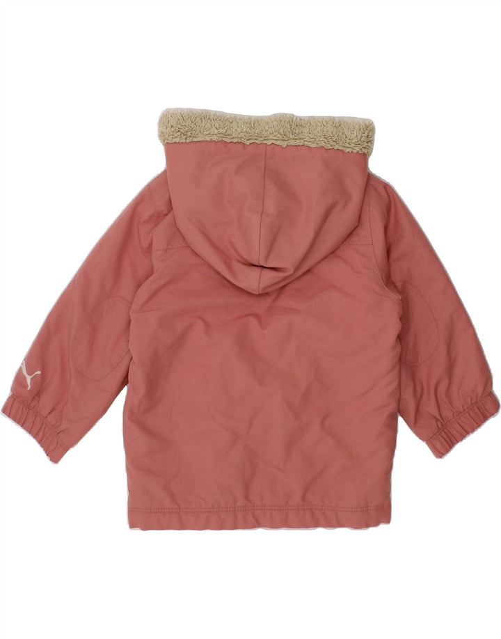 PUMA Baby Girls Hooded Windbreaker Jacket 6-9 Months Pink Vintage Puma and Second-Hand Puma from Messina Hembry 