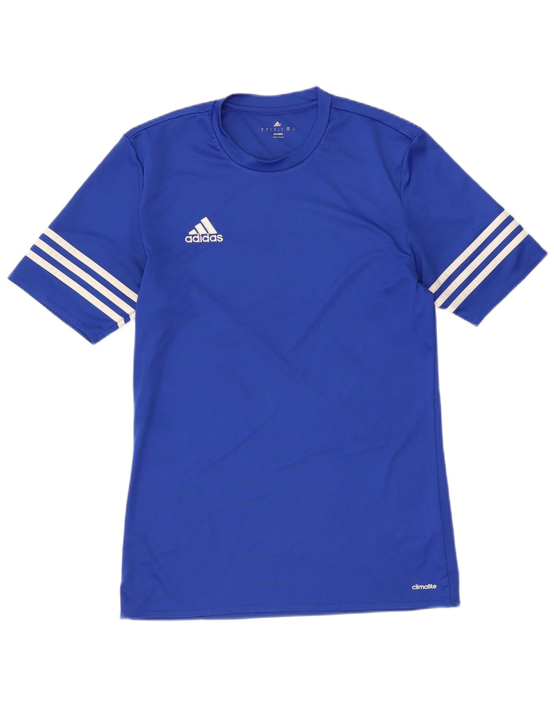 Camiseta Adidas Masculina Climalite Top Pequeno Azul Poliéster