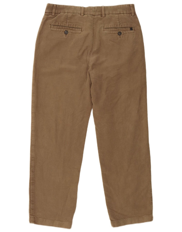 Calça Chino Regular Feminina Marks & Spencer W32 L29 Algodão Bege