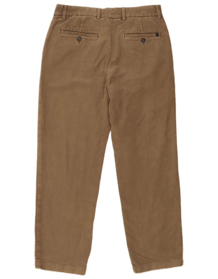 Calça Chino Regular Feminina Marks & Spencer W32 L29 Algodão Bege