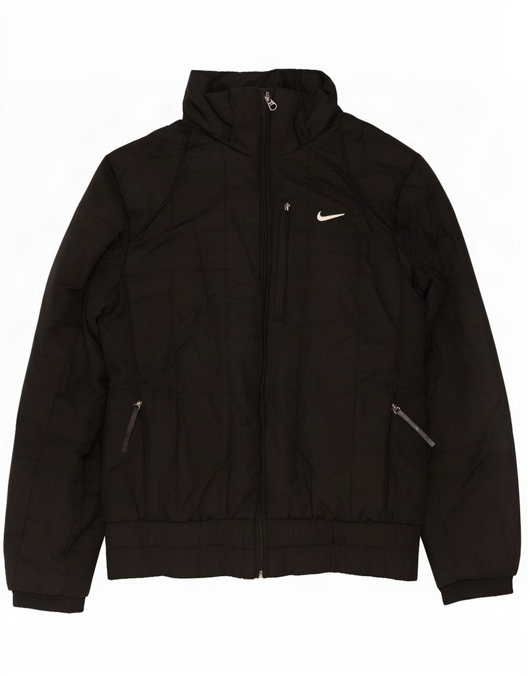 Jaqueta Nike Feminina com Capuz Acolchoado UK 10/12 Médio Preto Poliéster