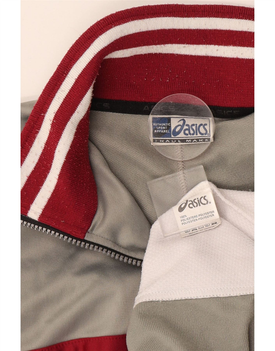 ASICS Mens Treino Top Jacket XL Cinza Colourblock Poliéster