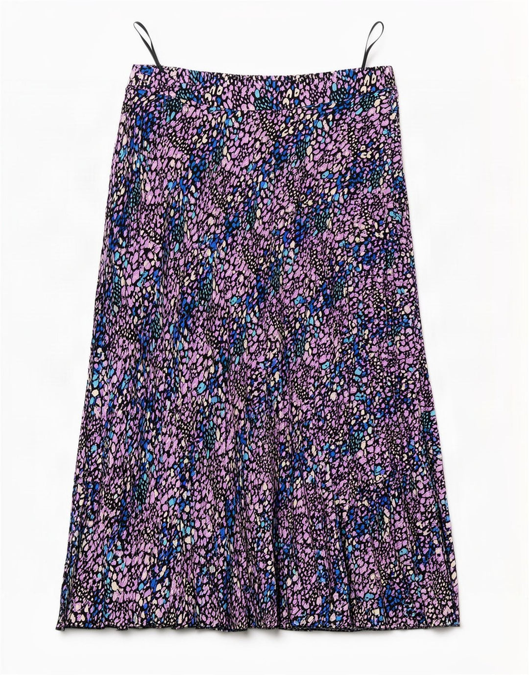 Saia feminina Marks & Spencer A-Line UK 14 grande W34 multicolorida manchada