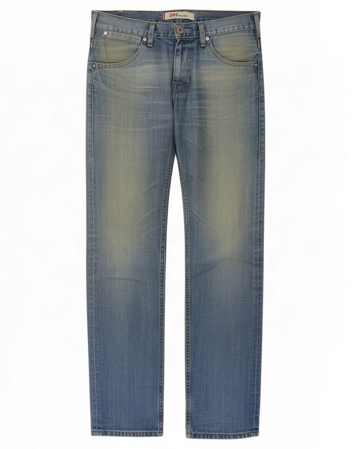 Jeans Levi's 504 Straight Masculino W36 L30 Azul