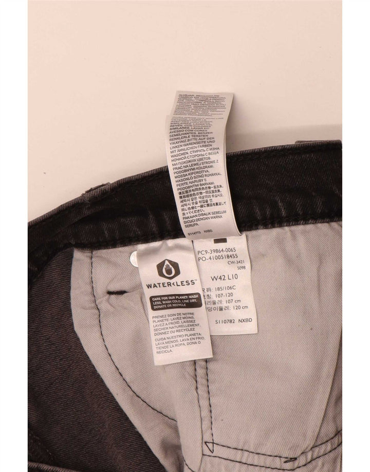 Shorts jeans masculino 405 Levi's W42 2XL algodão cinza