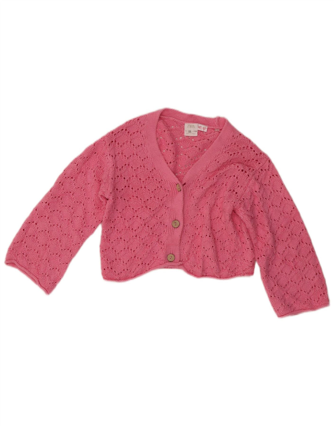 Zara Suéter Cardigan Meninas 5-6 Anos Rosa
