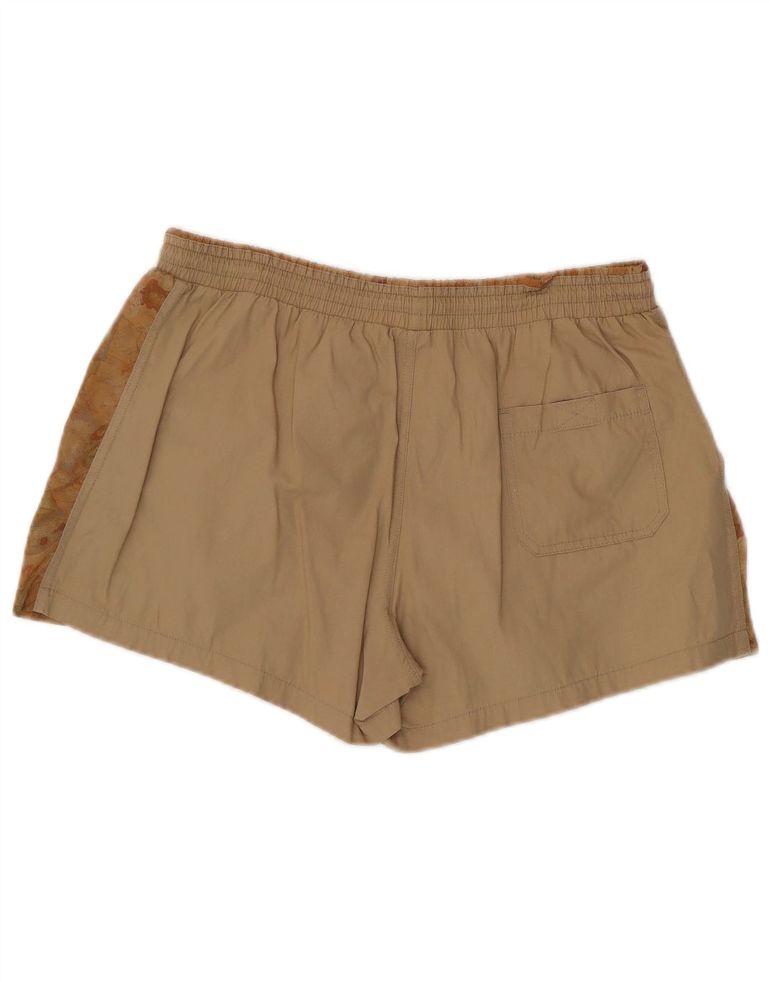 ALVIERO MARTINI Calção de banho masculino com padrão abstrato médio bege