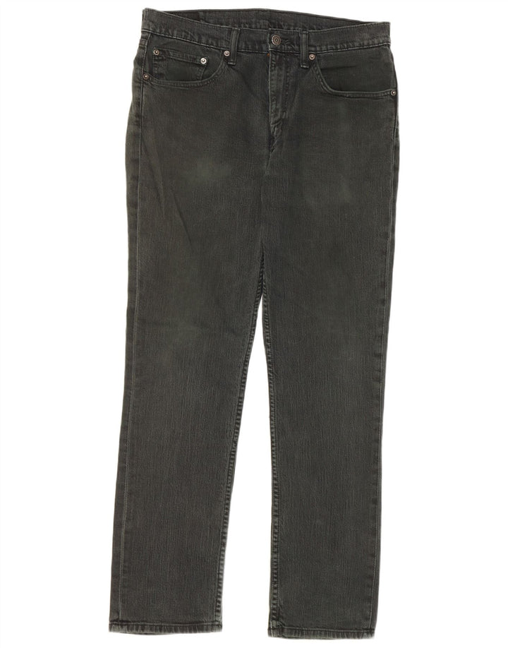 Jeans retos masculinos Levi's W34 L32 algodão preto