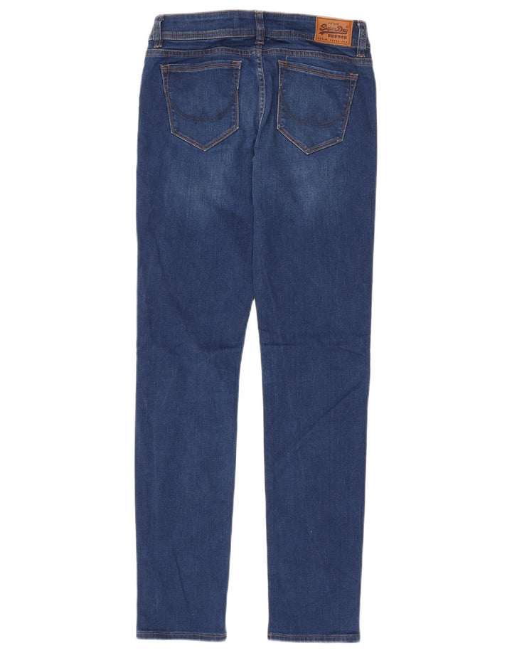 Jeans Superdry Imogen Slim Feminino W26 L32 Azul Algodão