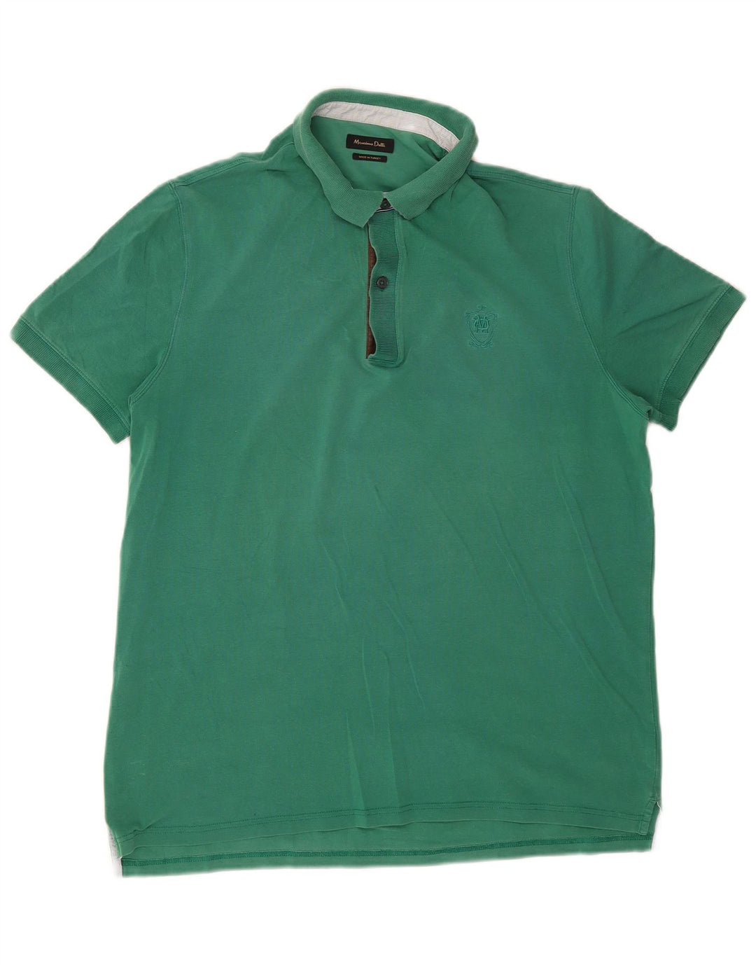Camisa polo masculina Massimo Dutti XL algodão verde