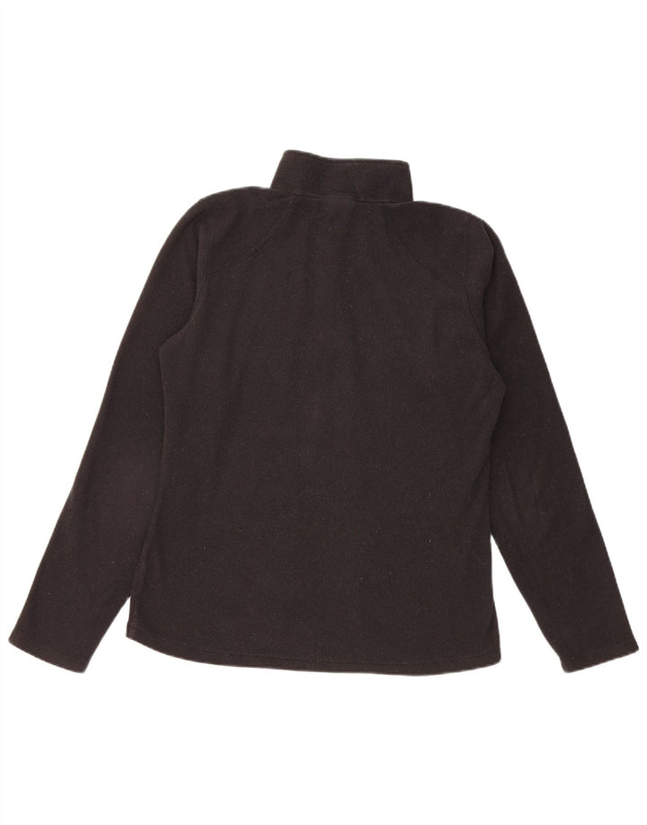 Jumper de lã feminino com gola e zíper THE NORTH FACE Reino Unido 14 poliéster preto médio