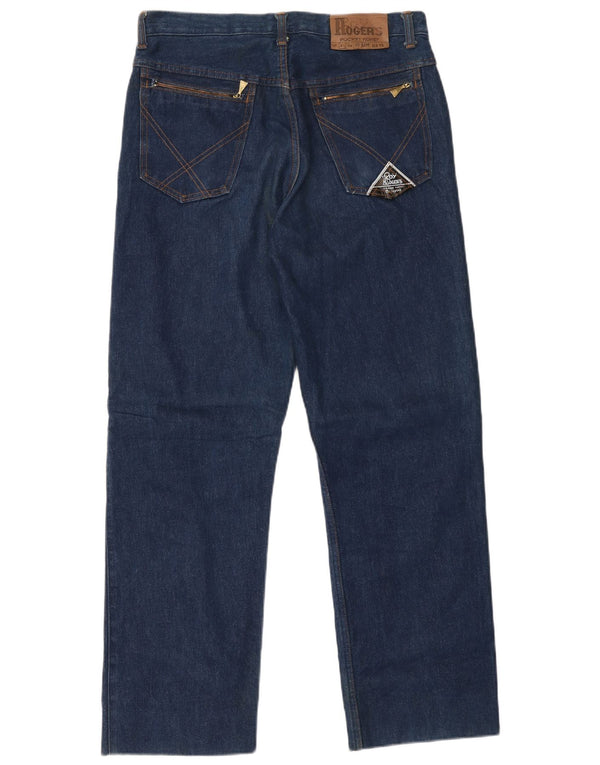 ROY ROGERS Mens Pocket Money Jeans retos W34 L30 Azul marinho