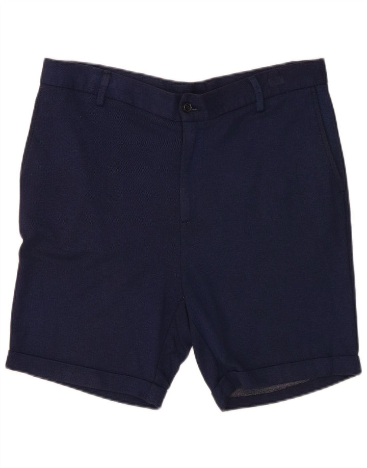 Zara Mens Chino Shorts EU 40 Médio W31 Azul Marinho