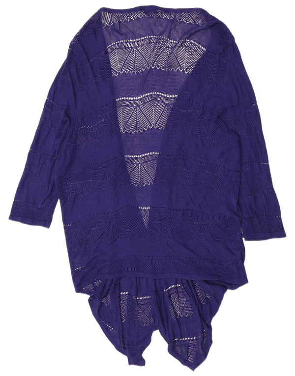 Cardigã feminino Marks & Spencer Autograph transparente Reino Unido 18 XL azul