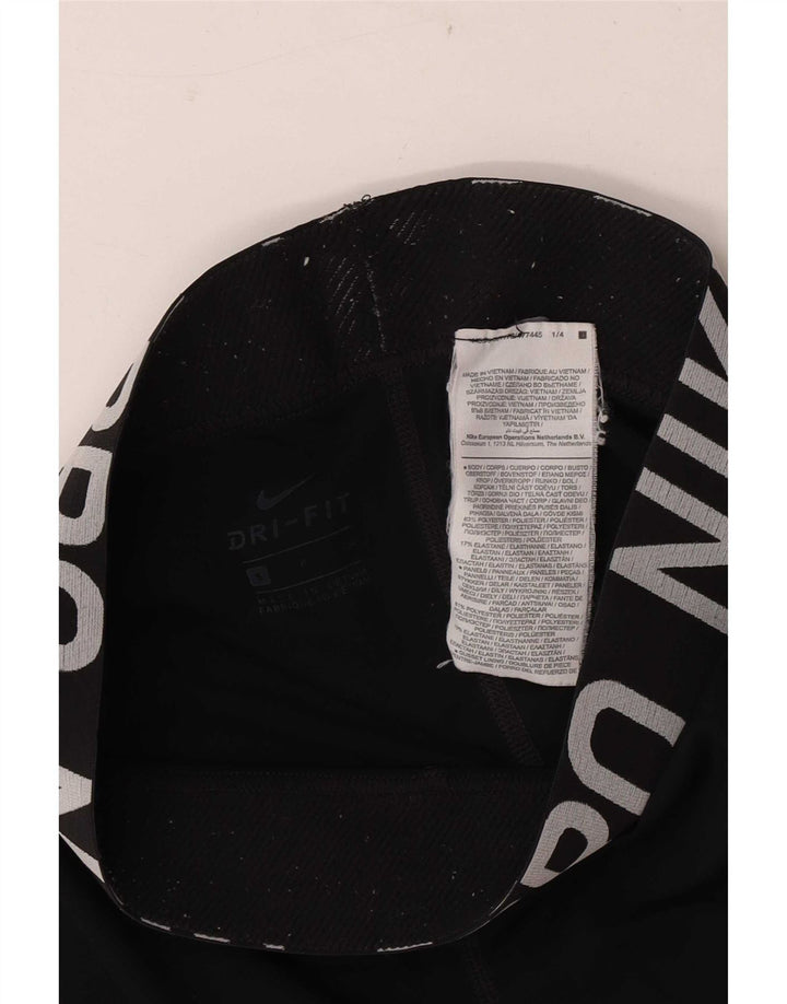 Leggings Nike Femininas Pequenas Poliéster Preto Preto
