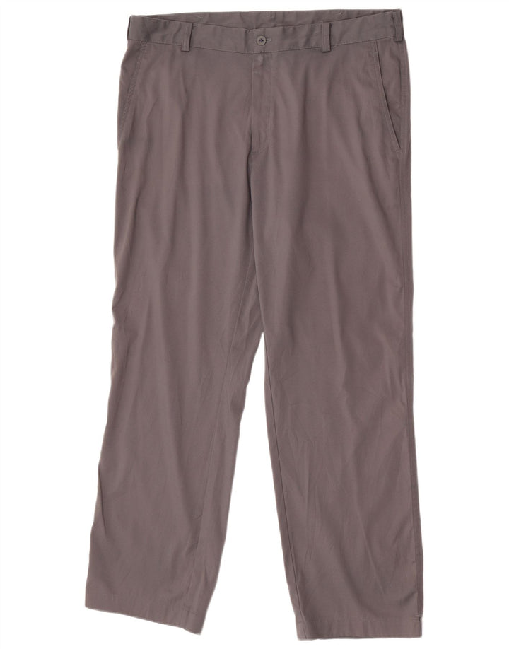 Calça Nike Masculina Dri Fit Straight Chino W36 L30 Cinza Poliéster
