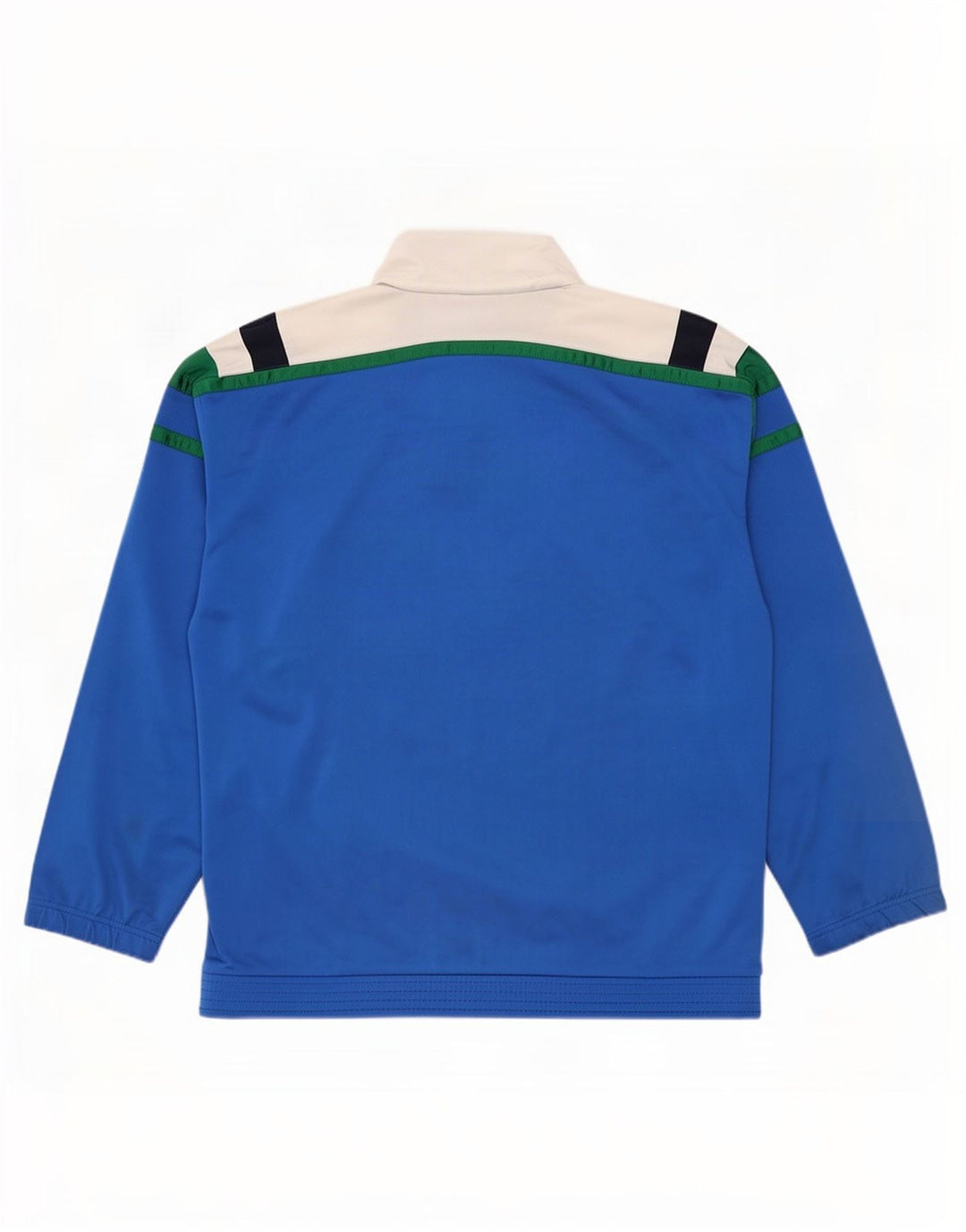 Sergio Tacchini Jaqueta masculina de agasalho IT 52 grande bloco colorido azul