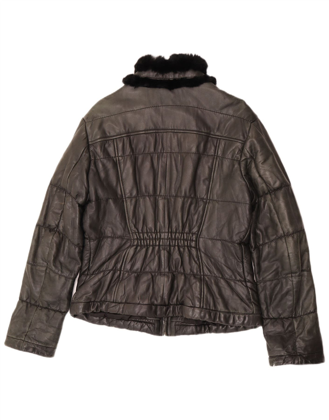 Jaqueta de couro feminina Bata and More IT 48 XL couro cinza