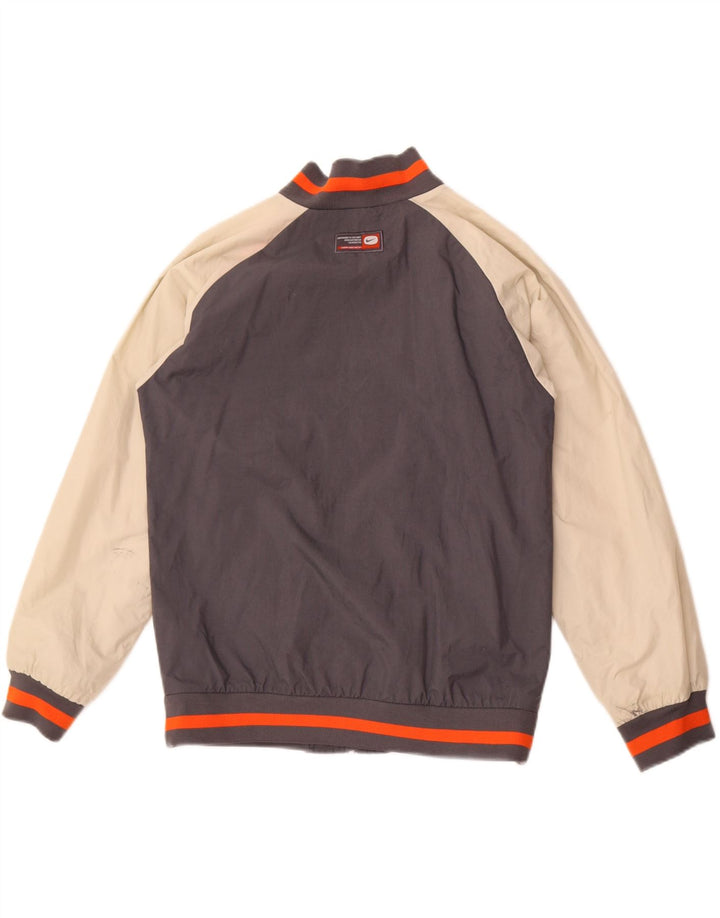 Jaqueta bomber Nike Boys Track & Field 12-13 anos grande bloco cinza