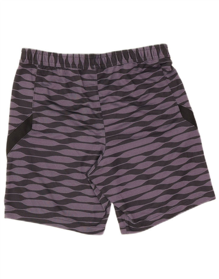 Shorts esportivos masculinos Nike Slim médio roxo geométrico poliéster