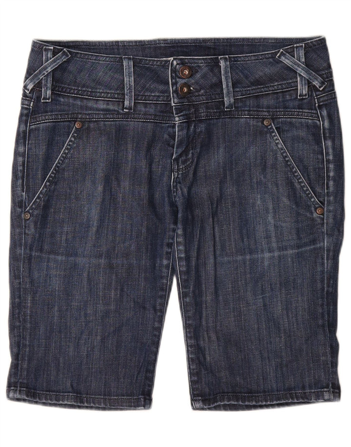 Shorts jeans feminino PEPE Jeans W31 médio azul marinho algodão