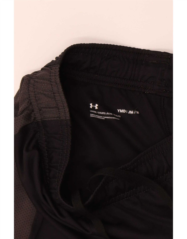 Shorts esportivos masculinos Under Armour 9-10 anos médio preto colorblock