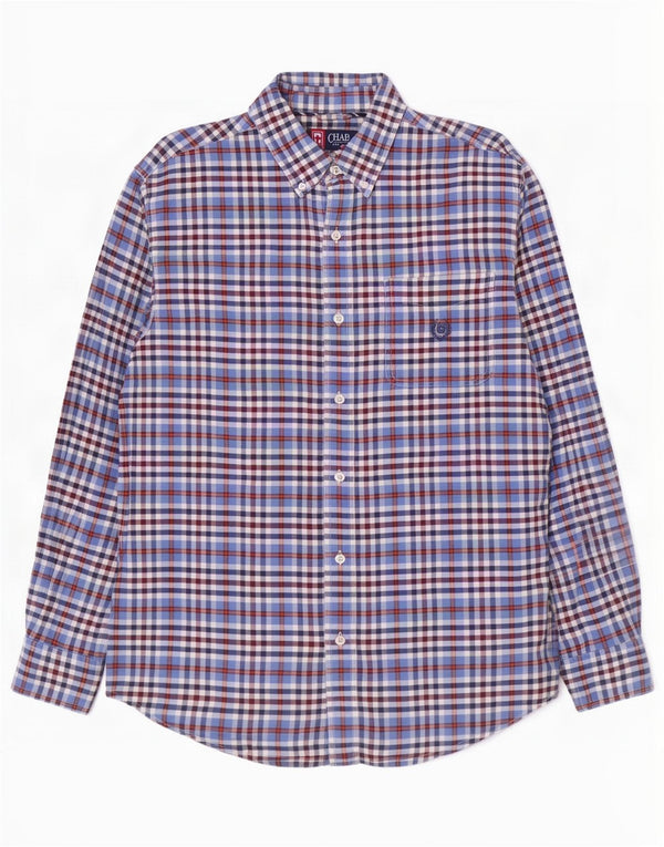 Camisa masculina Chaps grande guingão multicolorido