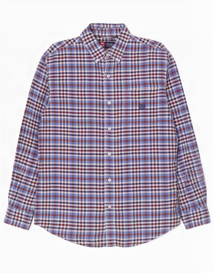 Camisa masculina Chaps grande guingão multicolorido