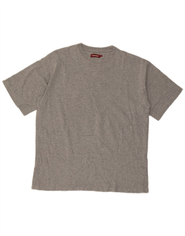 Camiseta masculina Carrera Top 2XL algodão manchado cinza
