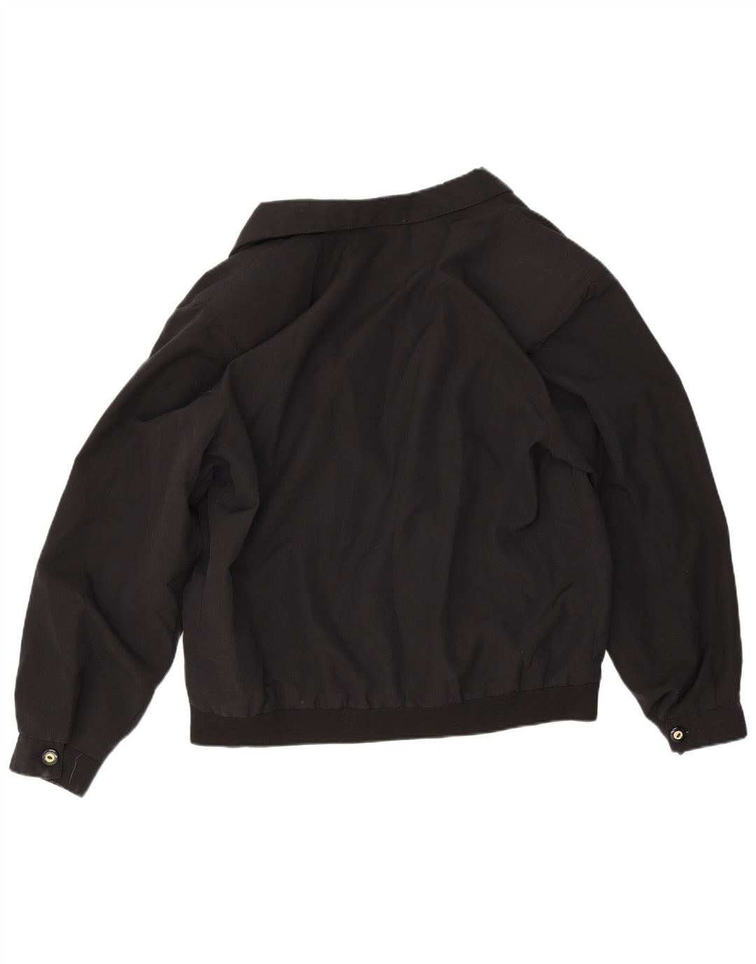 Jaqueta bomber masculina vintage grande de algodão preto