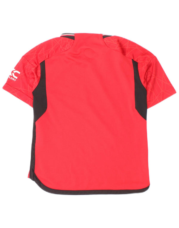 Camiseta Adidas Boys Manchester United Graphic Top 5-6 Anos Vermelho Geométrico