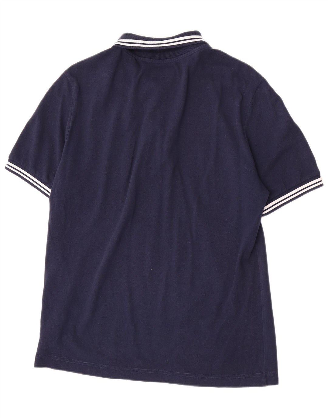 Camisa polo masculina Kappa médio algodão listrado azul marinho