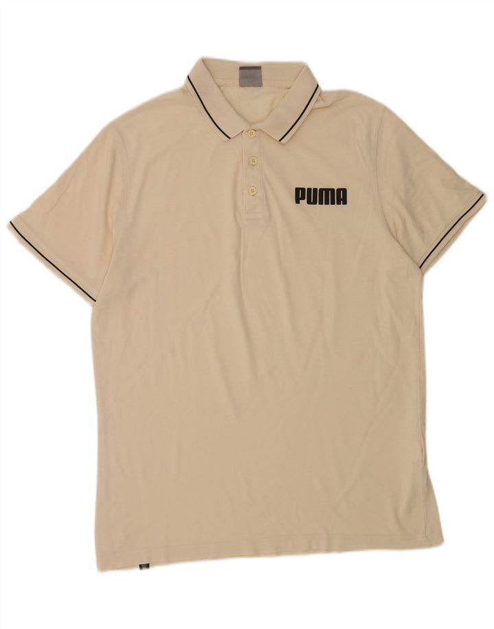 Camisa polo masculina Puma grande bege