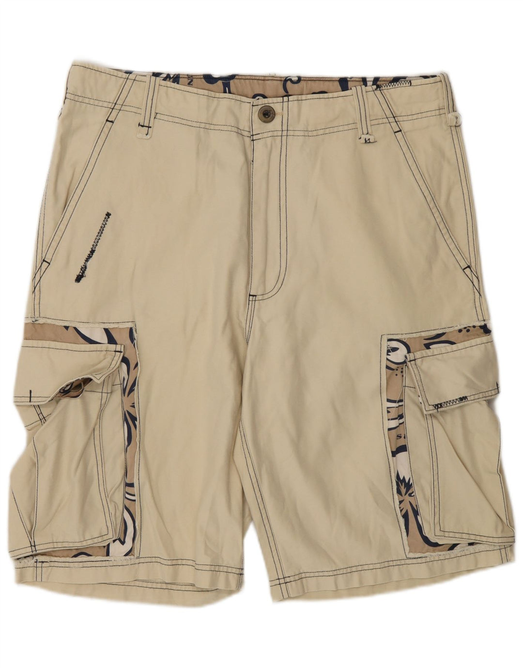 Shorts cargo masculino Sundek W31 algodão bege médio
