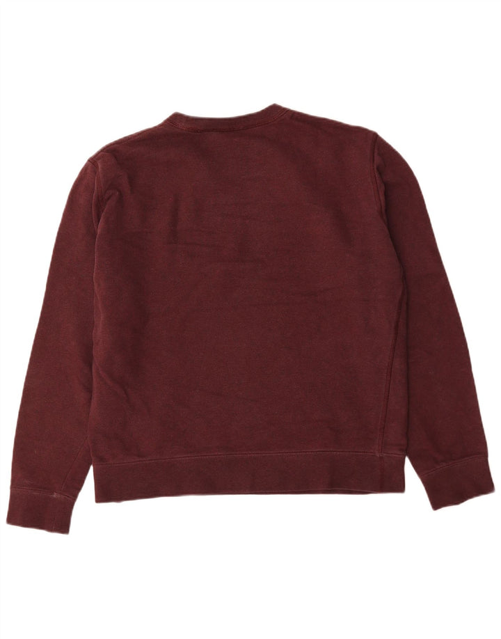 Suéter feminino Marks & Spencer UK 14 médio algodão borgonha
