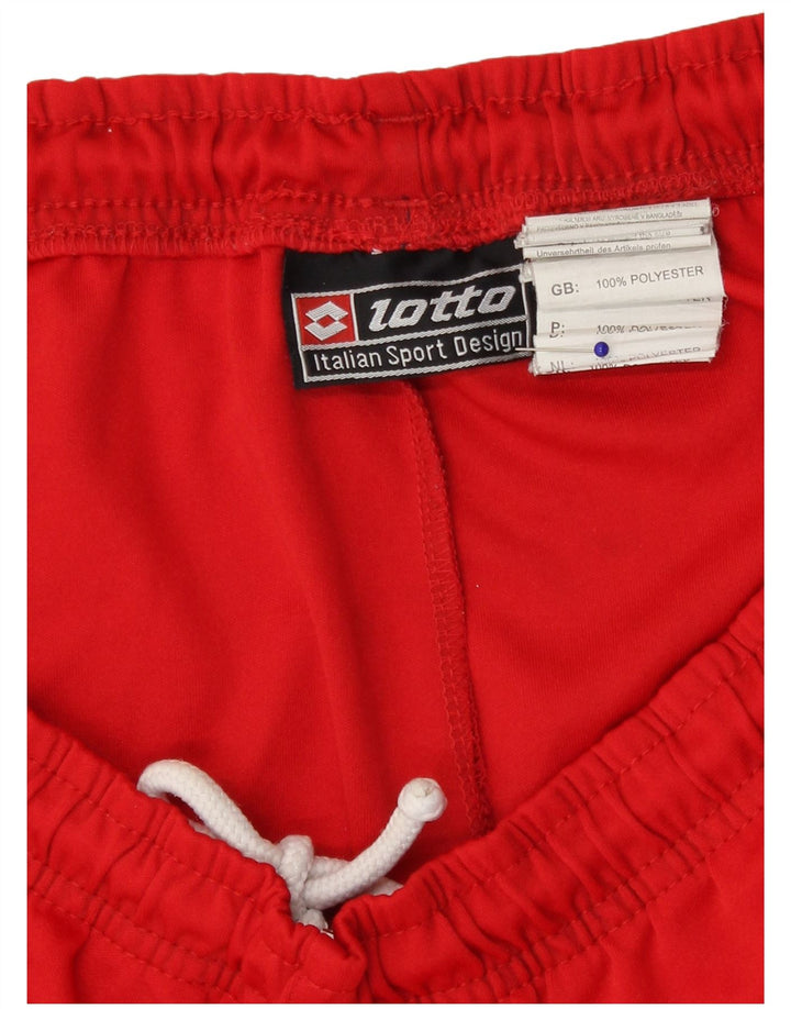 Lotto Mens Sport Shorts Grande Poliéster Vermelho