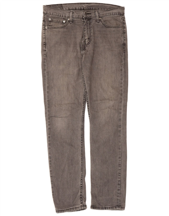 Calça Jeans Levis 511 Slim Masculina W33 L32 Cinza Algodão