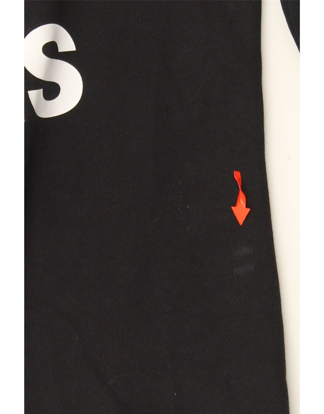 ADIDAS Womens Graphic Sweatshirt Jumper UK 12/14 Médio Algodão Preto