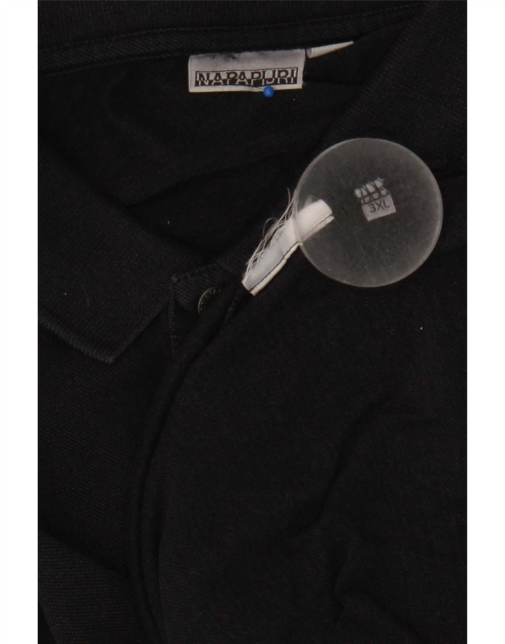Camisa polo masculina Napapijri 3XL preta