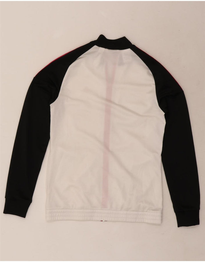 Jaqueta Adidas Meninas Treino Top 14-15 Anos Branco Colorblock Poliéster